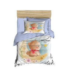 L'essentiel linge de maison Juego de funda nórdica PH179 - Lila, Amarillo y Marrón